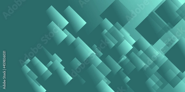 Obraz Abstract Blue Background With Squares