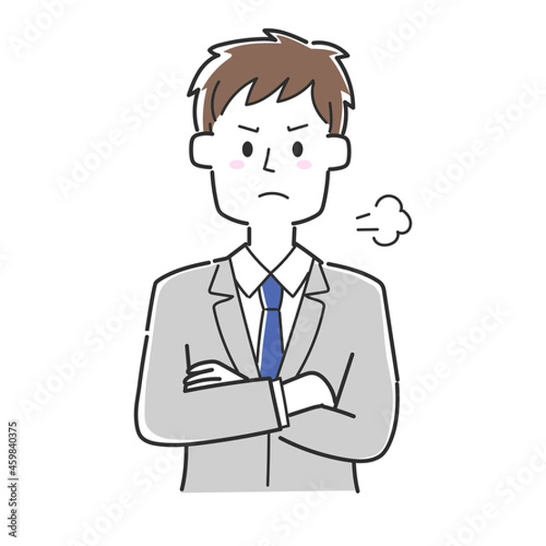 Fototapeta とても怒っているビジネスマン