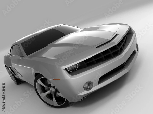 Obraz silvery sports car