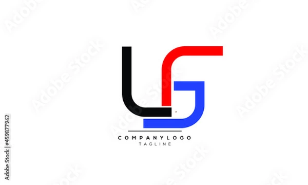 Fototapeta Alphabet Initial Letter Monogram Icon Logo vector illustration abstract  web character logotype 
initials icon badge business brand
