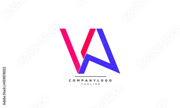 Fototapeta Alphabet Initial Letter Monogram Icon Logo vector illustration abstract  web character logotype 
initials icon badge business brand