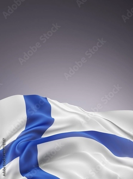 Obraz Abstract Finland Flag 3D Render (3D Artwork)