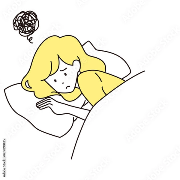 Obraz 不眠　女性