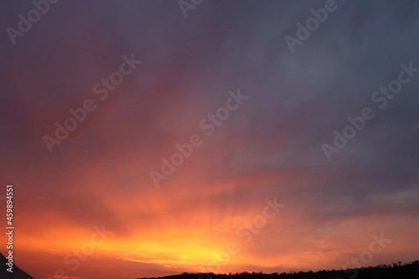 Obraz sunset in the sky