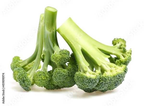 Obraz  Broccoli vegetable on white background 
