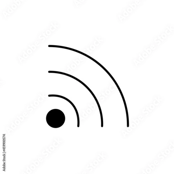 Fototapeta wi-fi icon, wi-fi signal icon, wi-fi symbol