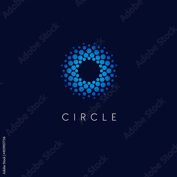 Obraz Vector logo design template. Circle abstract icon.