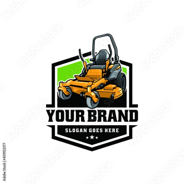 Obraz lawn mower isolated logo vector