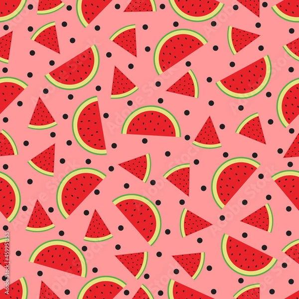 Fototapeta Watermelon seamless pattern vector