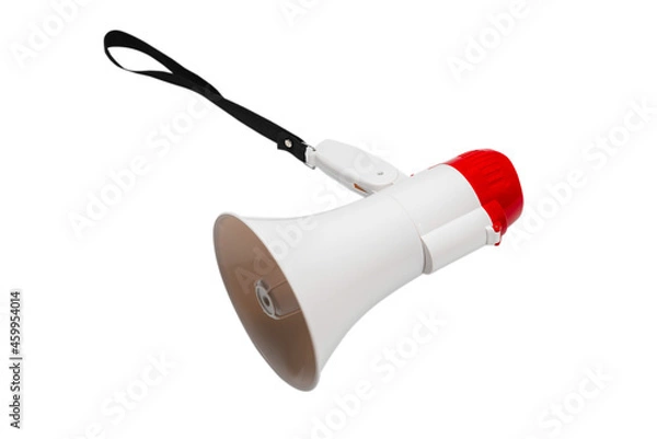 Fototapeta Megaphone isolated on white background.