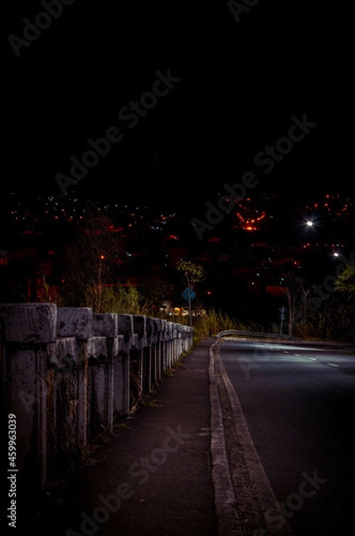 Obraz night city and empty streets