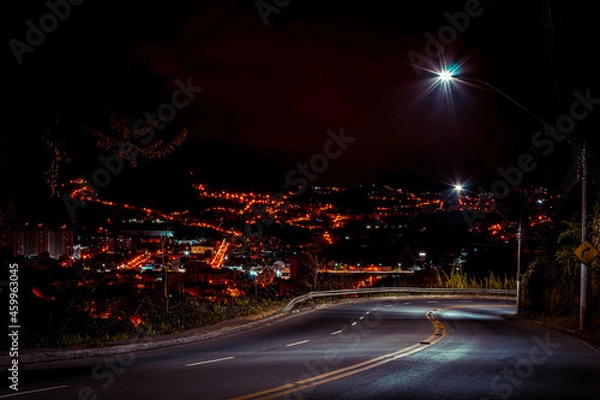 Obraz night city and empty streets