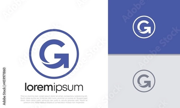 Fototapeta Initials G logo design. Initial Letter Logo.	
