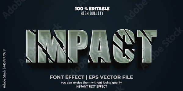 Obraz editable text effect impact style