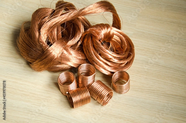Obraz copper wire rings