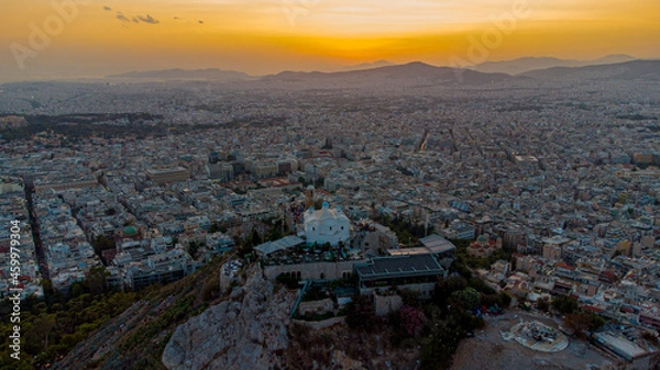 Obraz atardecer en atenas 