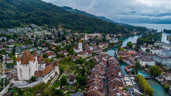 Obraz Ciudad Thun en Suiza