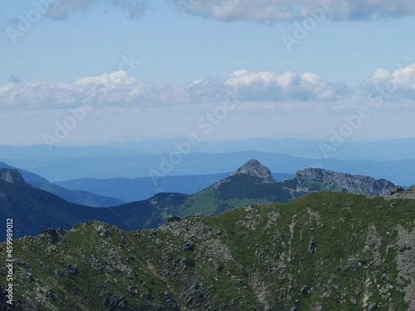 Obraz mountains and clouds