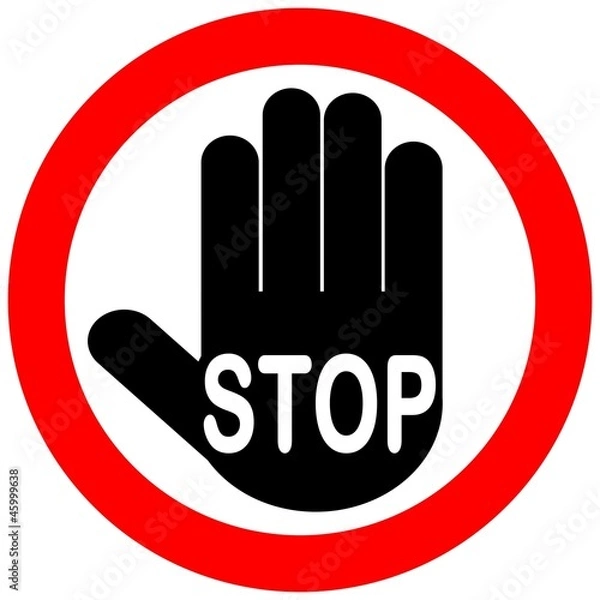 Obraz ALT STOP STOP 02 VECTOR SIGN