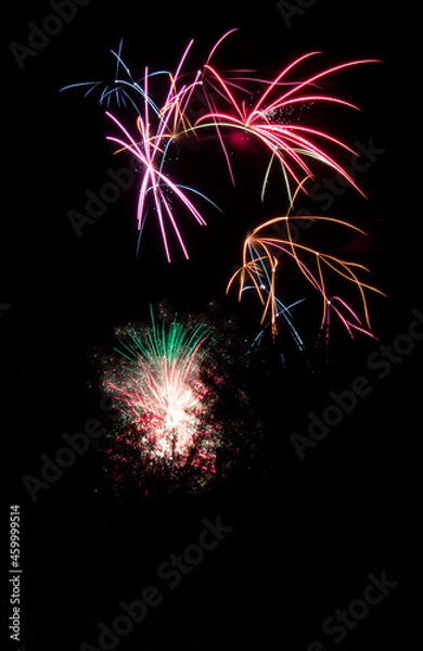 Fototapeta Fuegos artificiales de las fiestas locales de la ciudad de San Luis