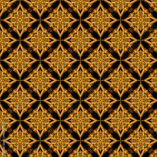 Fototapeta Luxury gold Patterns background. Geometric shapes that overlap each other to form a beautiful shape.