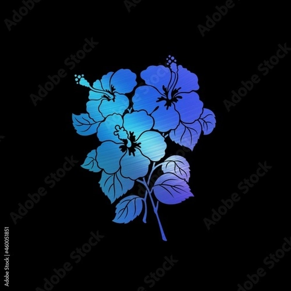 Obraz black and white flowers