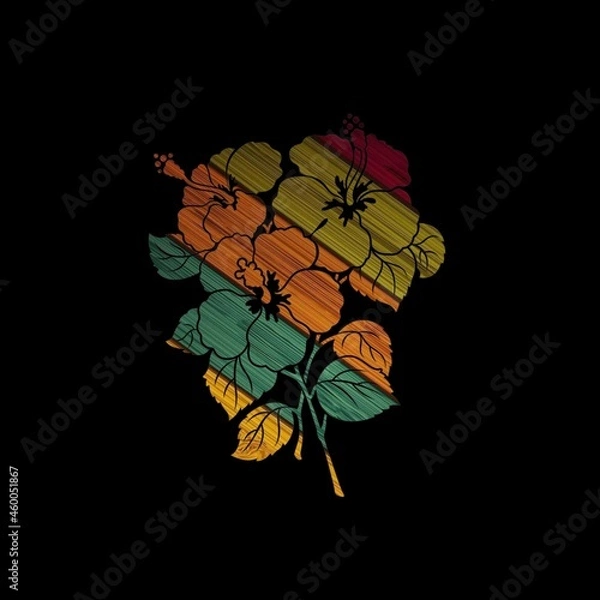 Obraz abstract floral background illustration