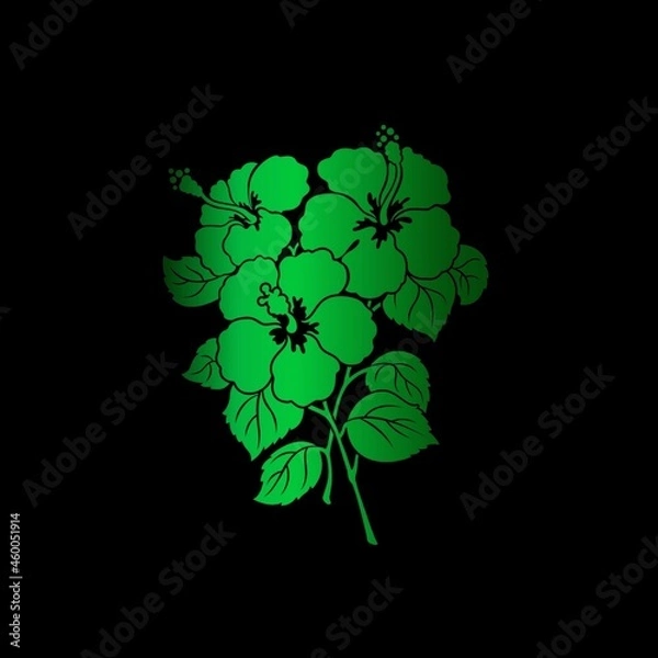 Obraz black and white flower