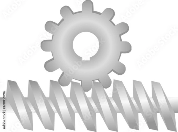 Fototapeta Gears icons vector illustration on white isolated background.