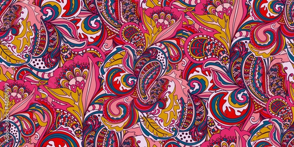 Fototapeta Abstract doodles pattern