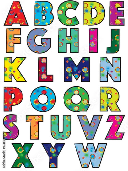 Obraz colorful alphabet
