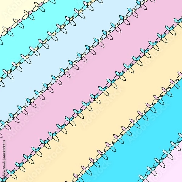 Obraz Multicolored Stitching Patterned Background, Texture and, Stationery.
