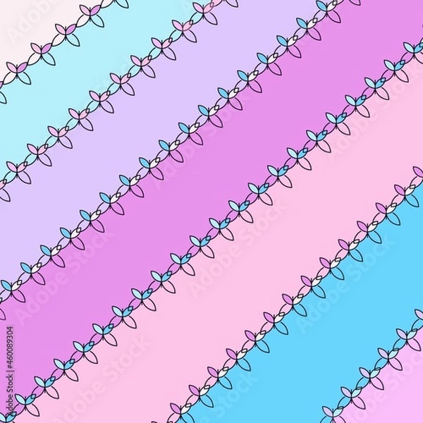 Obraz Multicolored Stitching Patterned Background, Texture and, Stationery.
