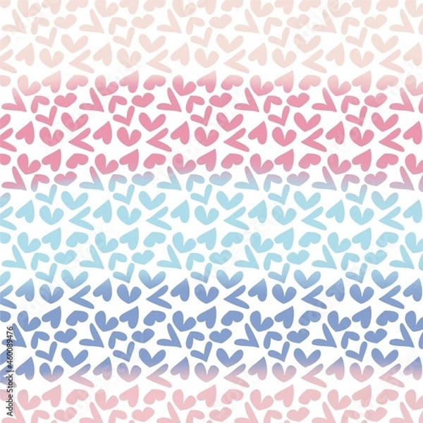 Obraz Valentines Heart Gradient Ombre Rainbow Texture