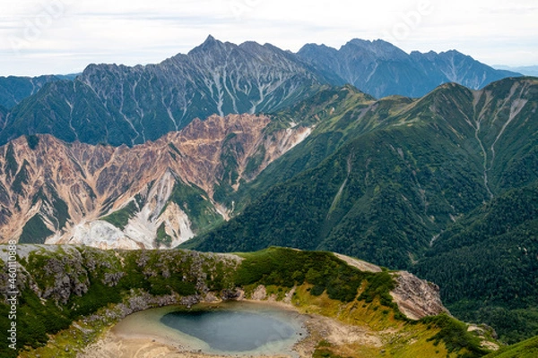 Fototapeta 山と池
