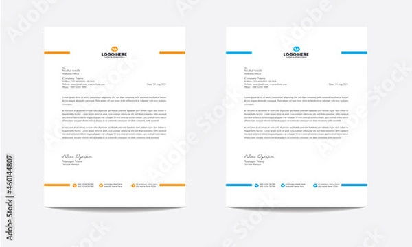 Obraz Letterhead Template