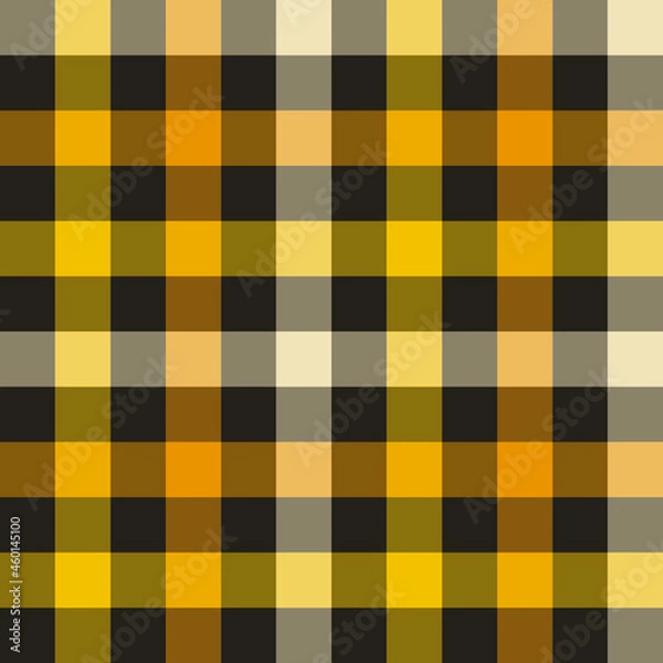 Obraz black and white checkered fabric