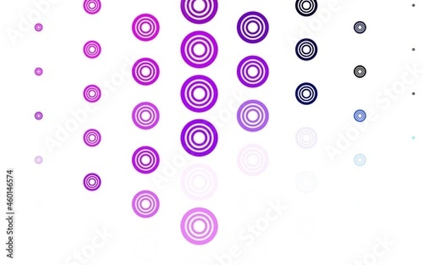 Obraz Light Purple vector layout with circle shapes.
