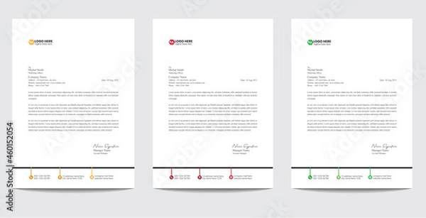 Obraz Letterhead Template  