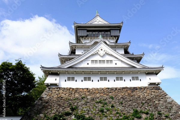 Obraz 晴天と小倉城