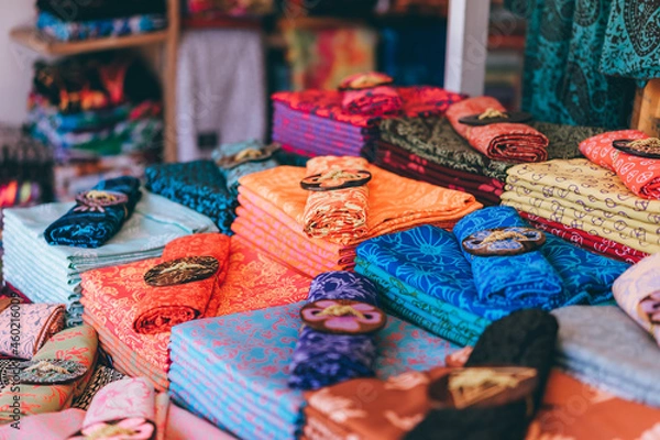 Obraz 東南アジアのお土産屋　布地