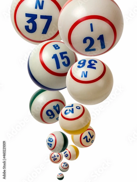 Fototapeta Bingo Balls falling