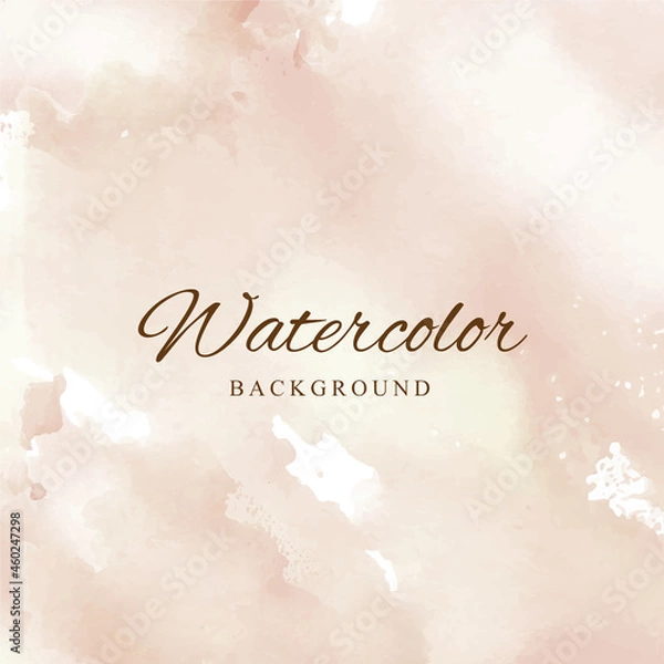 Fototapeta Hand painted watercolor abstract splash background