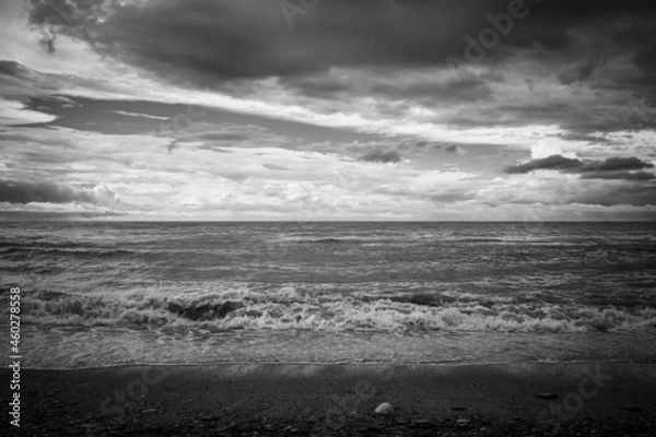 Obraz storm clouds over the sea