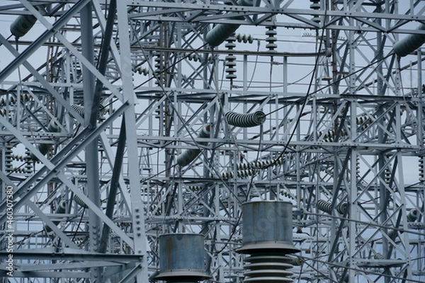 Obraz 工場の鉄骨の写真