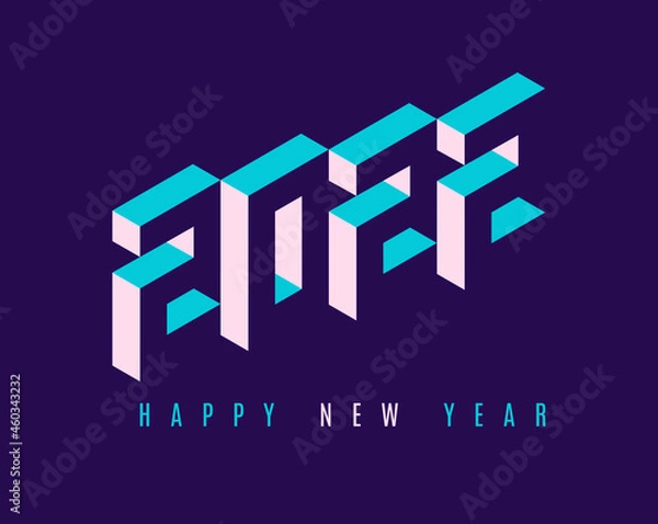 Obraz Logo for 2022 New Year