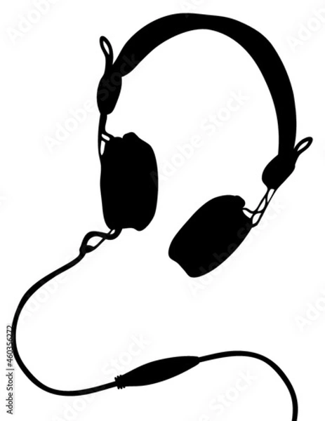 Obraz Headphone Silhouette