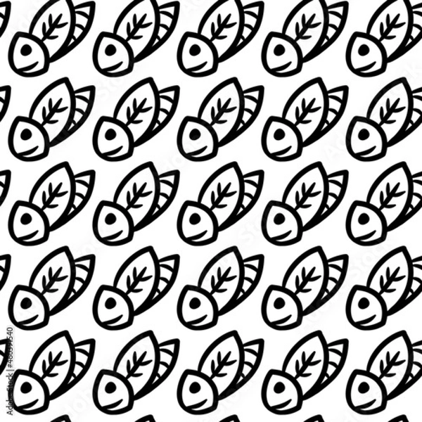 Fototapeta seamless pattern of cute insect cartoon