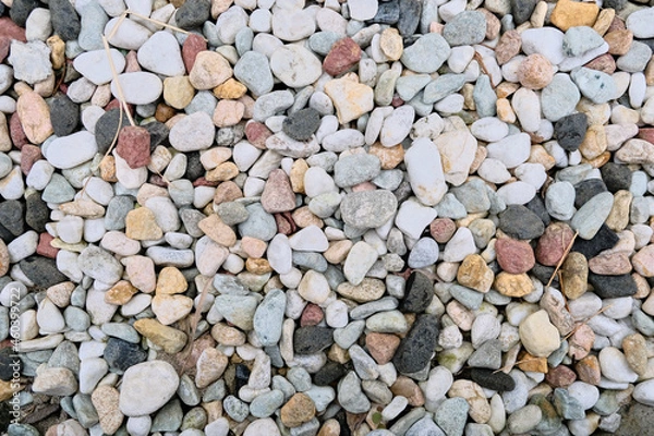 Obraz Colorful Small Stones Background Texture