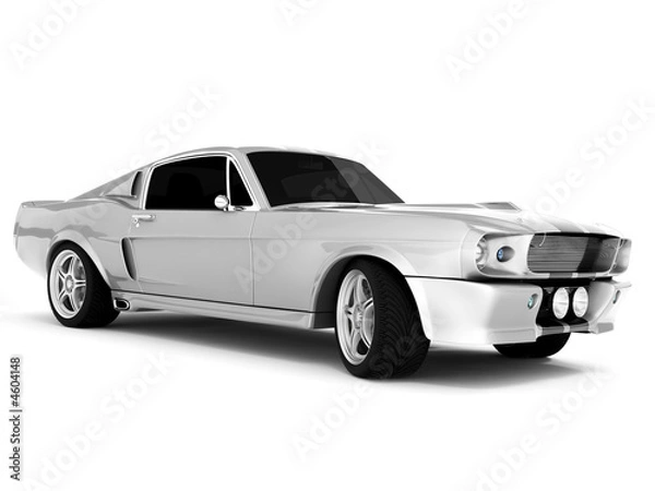 Obraz Silvery Classical Sports Car